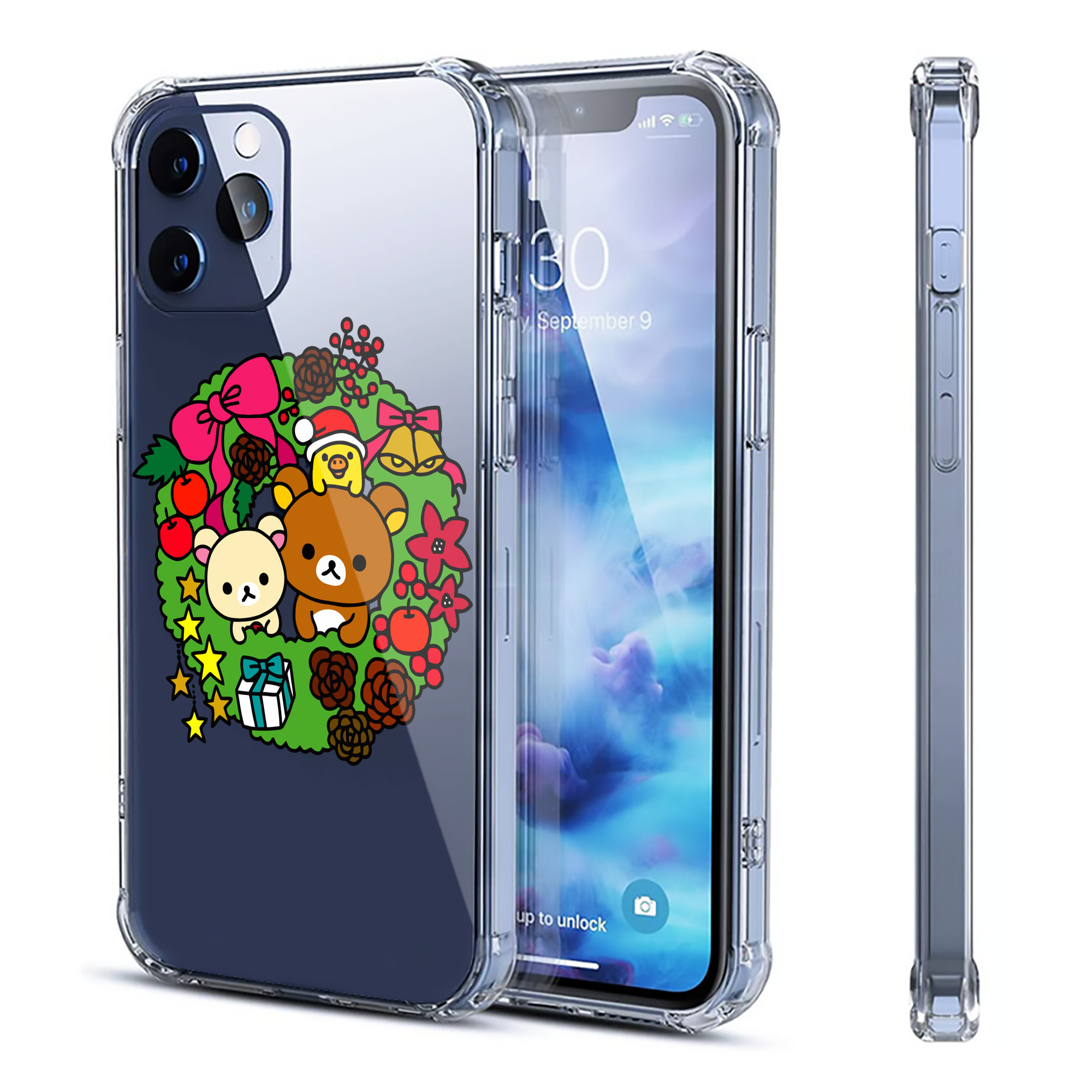 （画像用） リラックマ リラックマ キイロイトリ Rilakkuma Korilakkuma Kiiroitori 【iPhone 12シリーズ対応】透明スマホケース（クリアソフトケース）